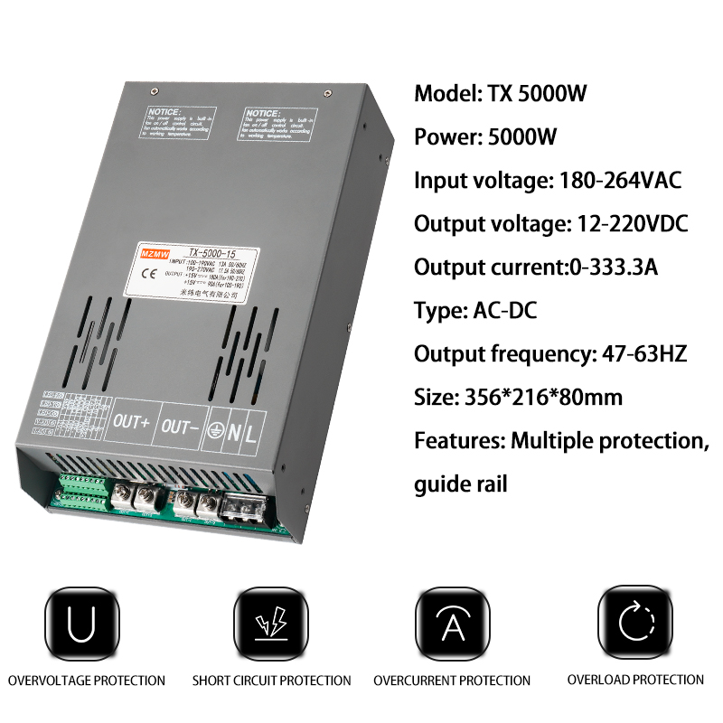 5000W 12V 24V 36V 48V 72V 80V- - Smps Power Supply reseña y precio